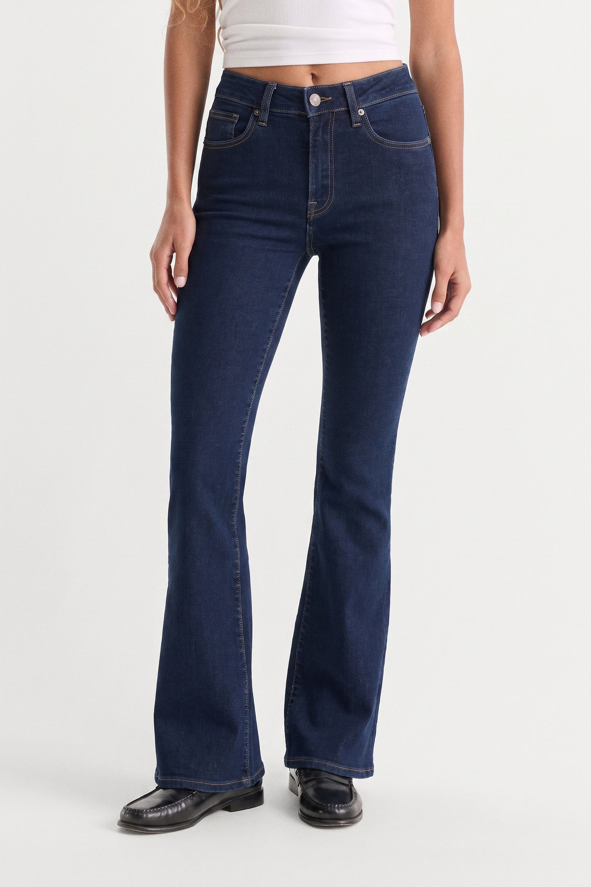 Premium ALWAYS FITS GOOD PETITE FLARE JEANS INDIGO1317