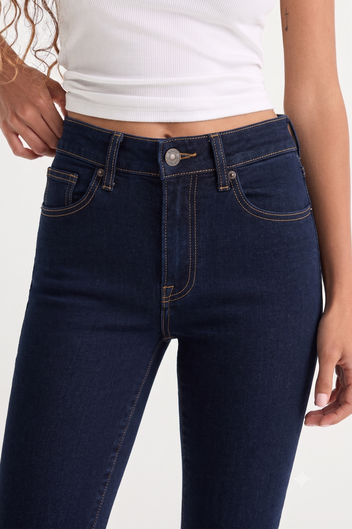 Premium ALWAYS FITS GOOD PETITE FLARE JEANS INDIGO1317