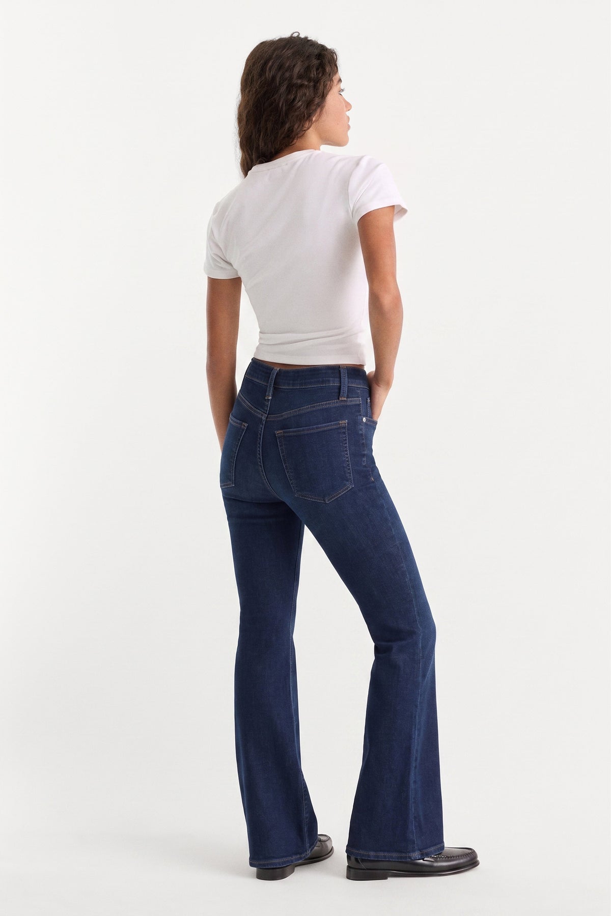 Premium ALWAYS FITS GOOD PETITE FLARE JEANS INDIGO1317