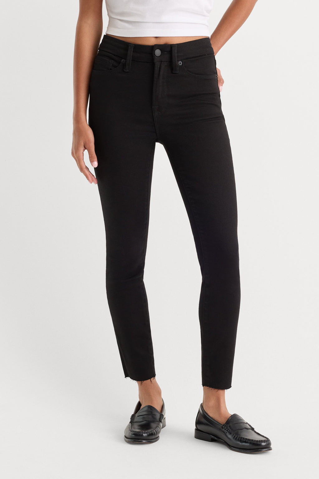 Premium NEVER FADE GOOD PETITE SKINNY JEANS BLACK