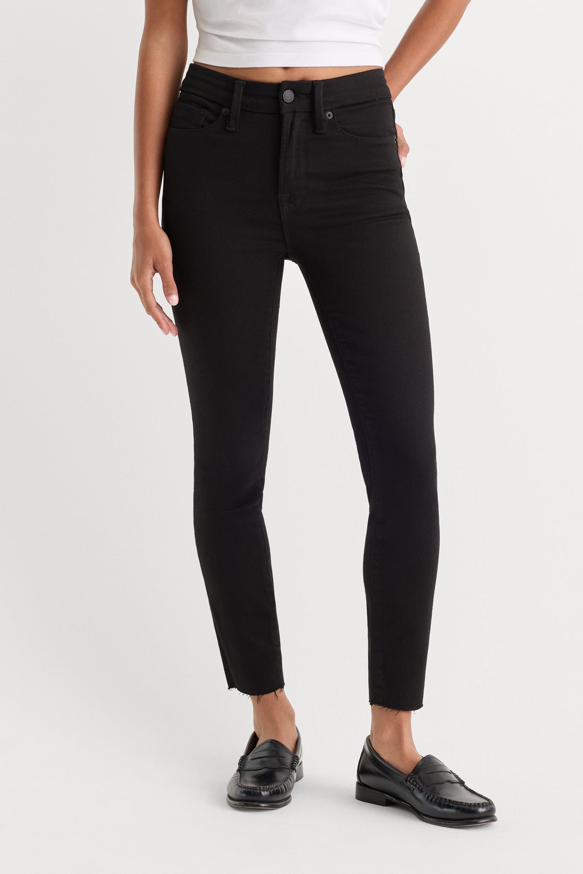 Premium NEVER FADE GOOD PETITE SKINNY JEANS BLACK