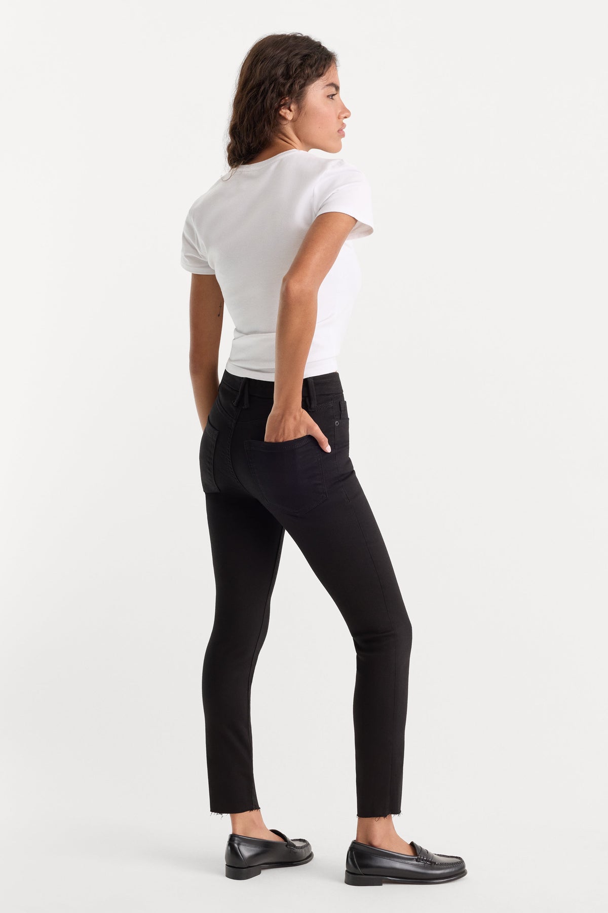 Premium NEVER FADE GOOD PETITE SKINNY JEANS BLACK