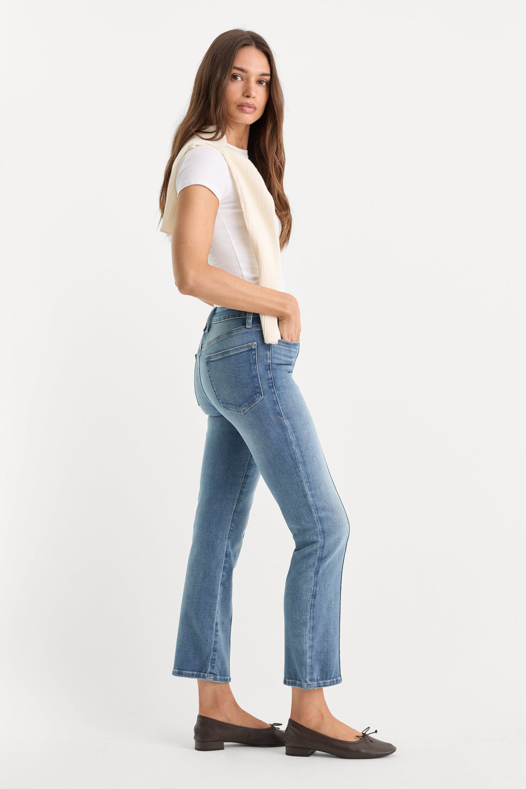 Premium SOFT TECH GOOD LEGS STRAIGHT JEANS INDIGO1238