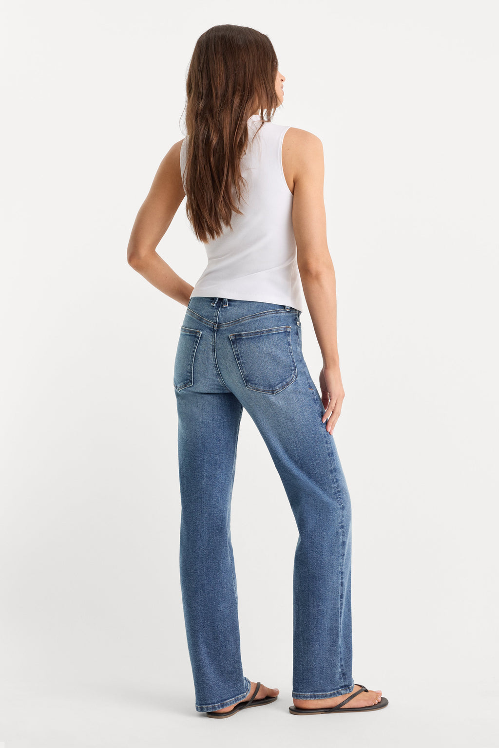 Premium GOOD TRUE STRAIGHT JEANS INDIGO1236