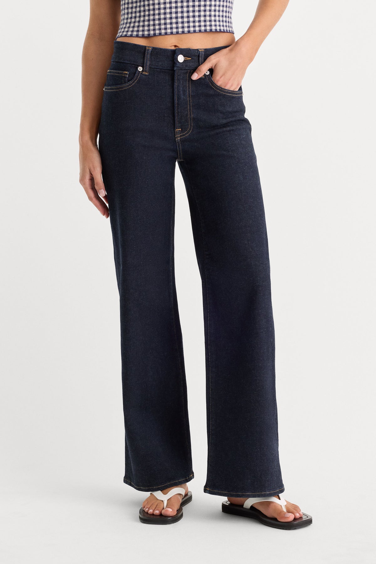 Premium ALWAYS FITS PETITE SLIM PALAZZO JEANS DENETHICBLUE04