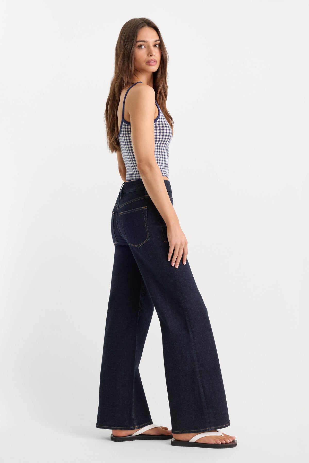 Premium ALWAYS FITS PETITE SLIM PALAZZO JEANS DENETHICBLUE04