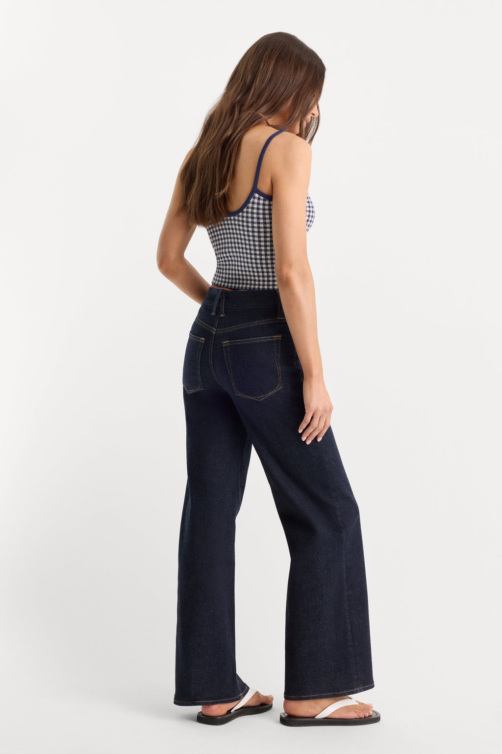 Premium ALWAYS FITS PETITE SLIM PALAZZO JEANS DENETHICBLUE04