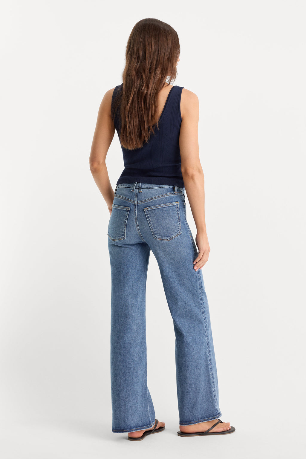 Premium ALWAYS FITS PETITE SLIM PALAZZO JEANS TAWNY