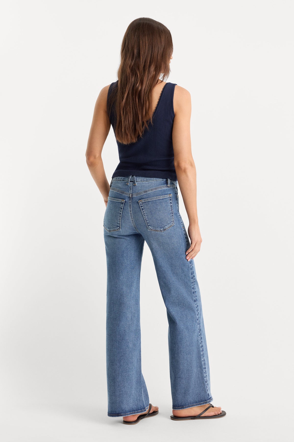 Premium ALWAYS FITS PETITE SLIM PALAZZO JEANS TAWNY
