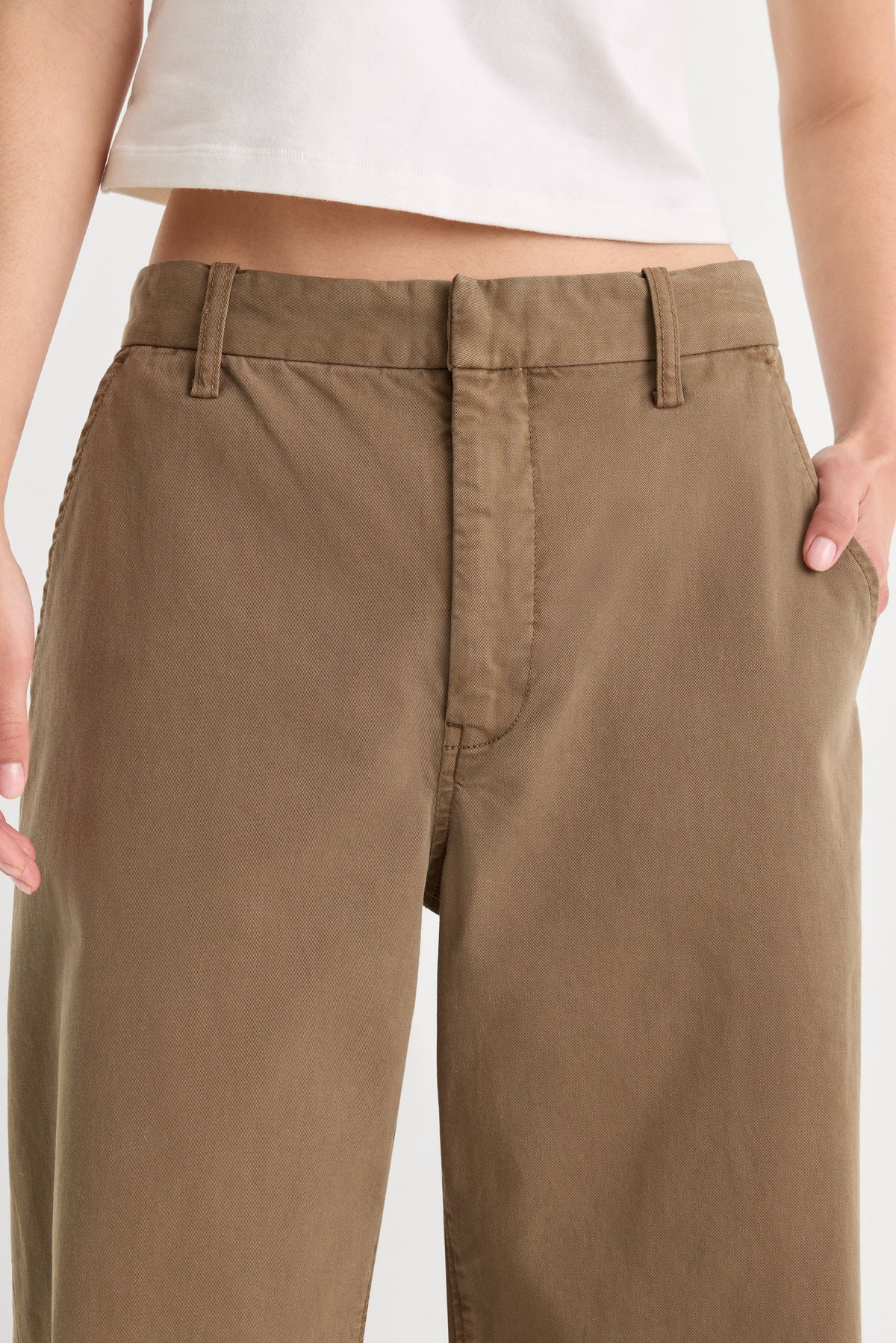 Premium LOW SLUNG BAGGY TROUSER TEA BARK