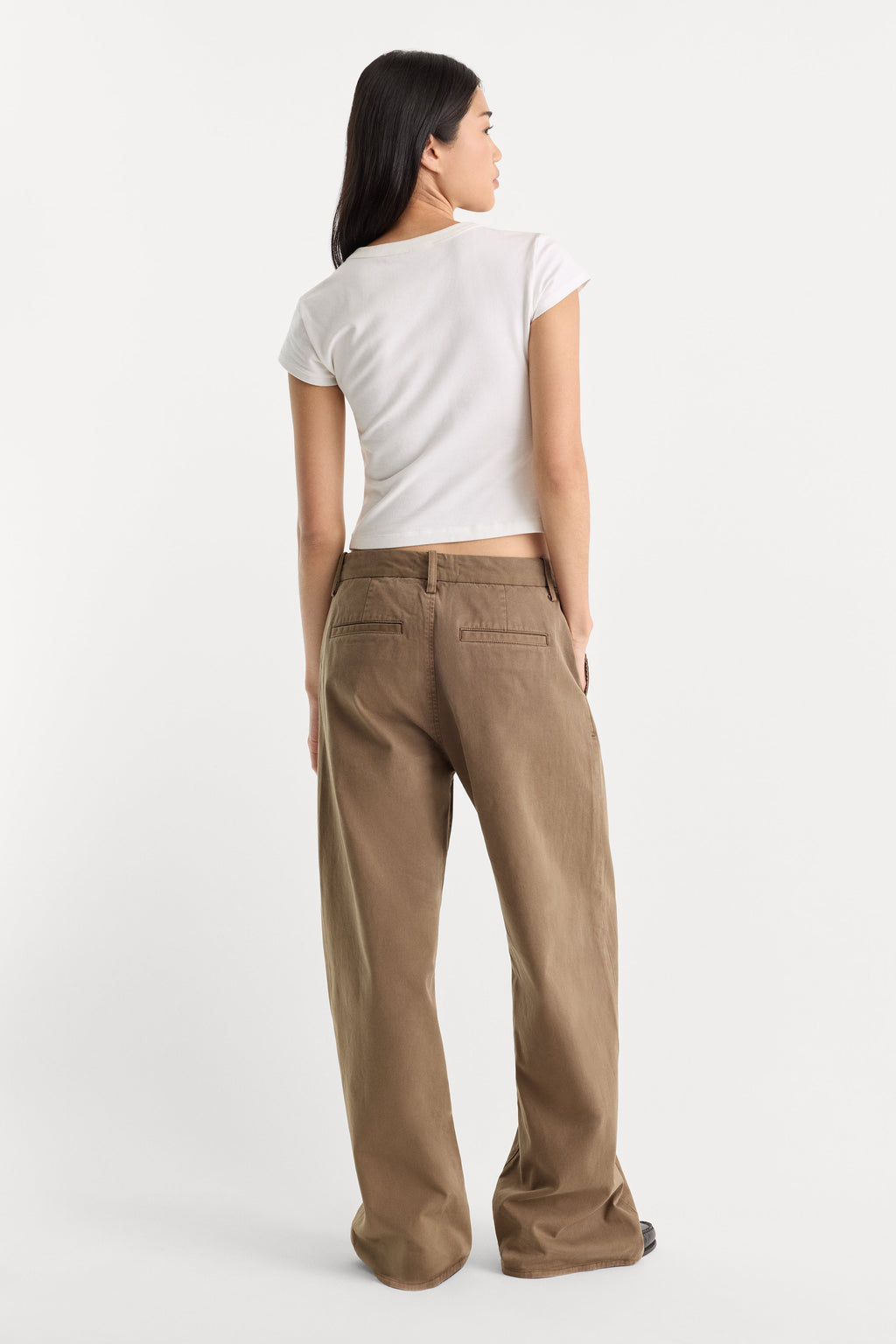 Premium LOW SLUNG BAGGY TROUSER TEA BARK