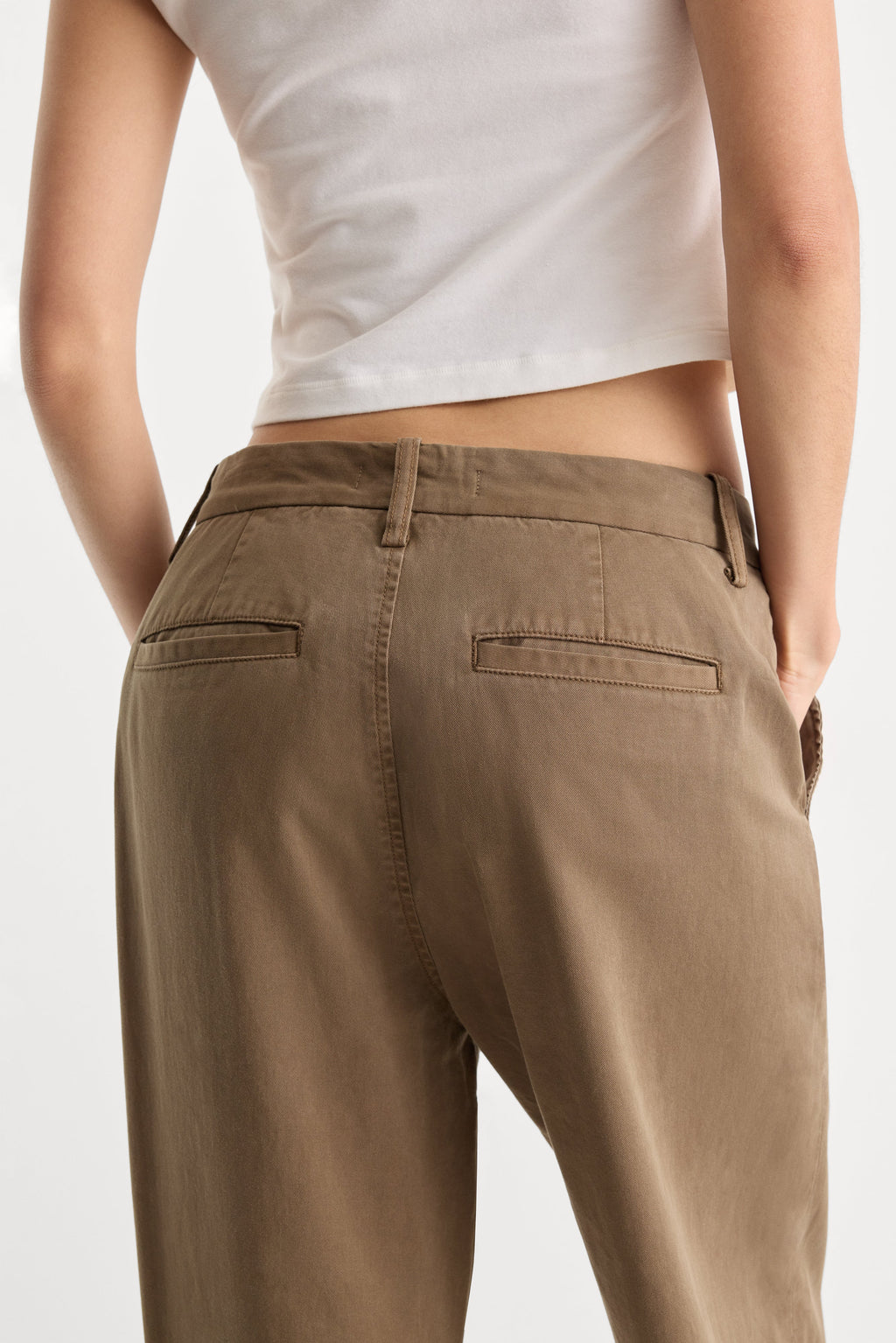 Premium LOW SLUNG BAGGY TROUSER TEA BARK