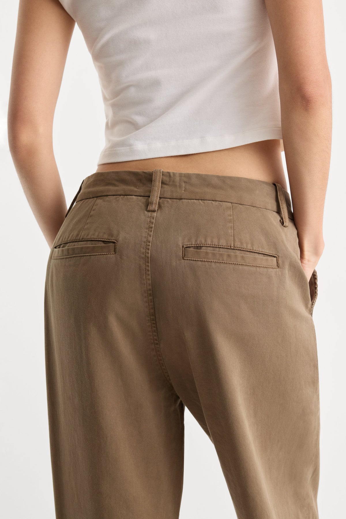 Premium LOW SLUNG BAGGY TROUSER TEA BARK