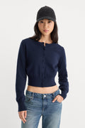 Premium THE FINE KNIT CARDIGAN NEW NAVY