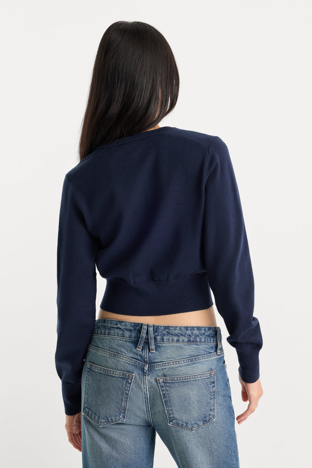 Premium THE FINE KNIT CARDIGAN NEW NAVY