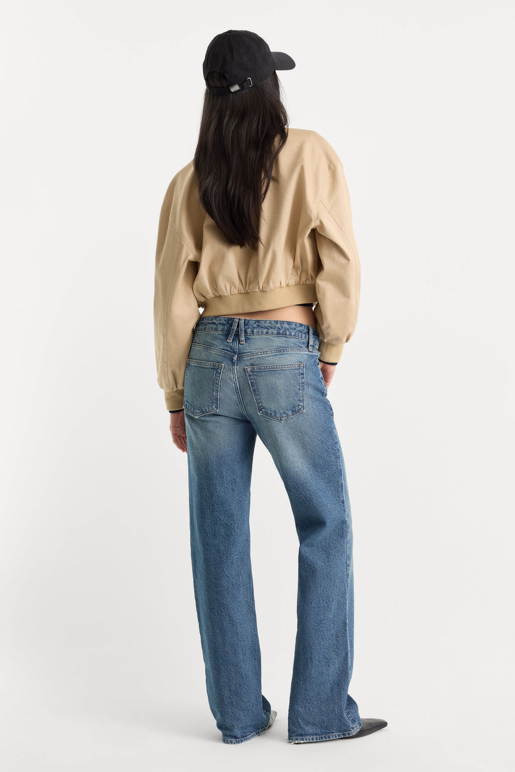 Premium VINTAGE LOW RISE BOOTCUT JEANS INDIGO1282