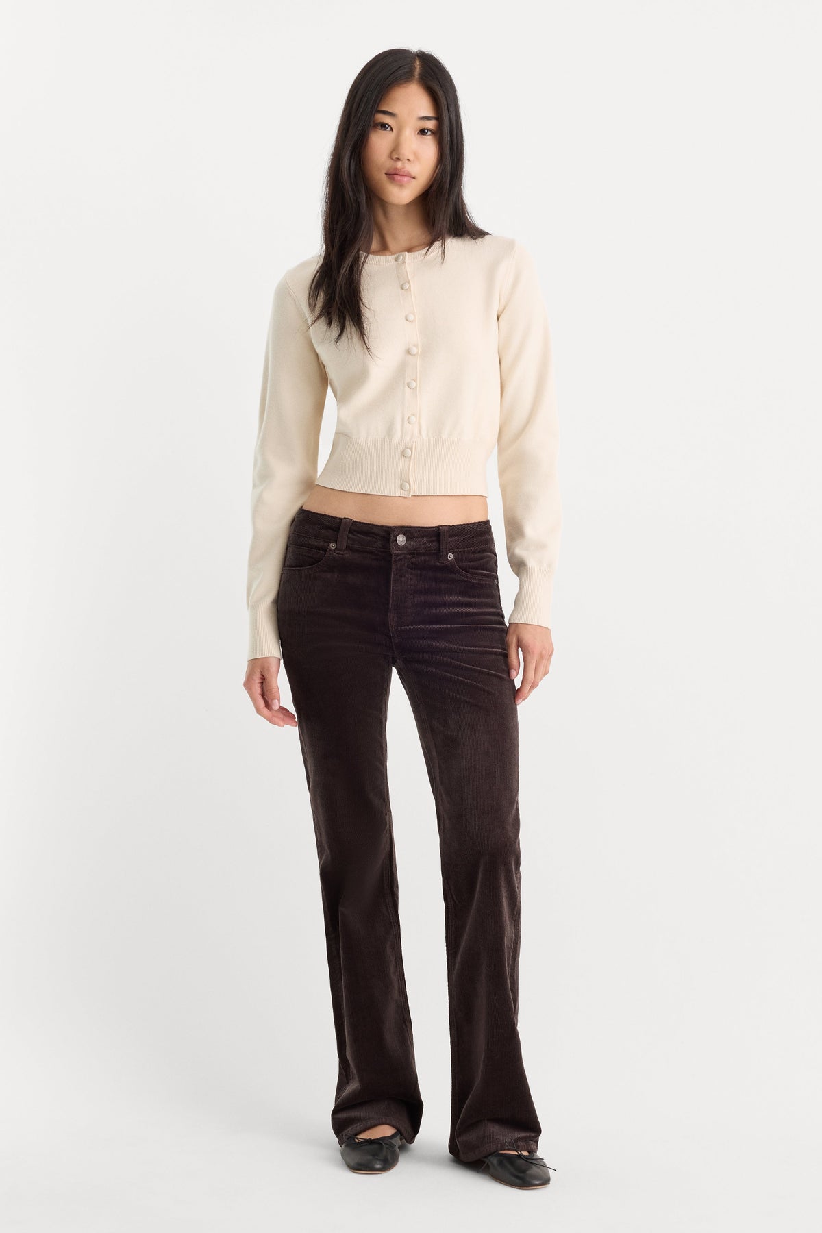 Premium THE FINE KNIT CARDIGAN PEARL