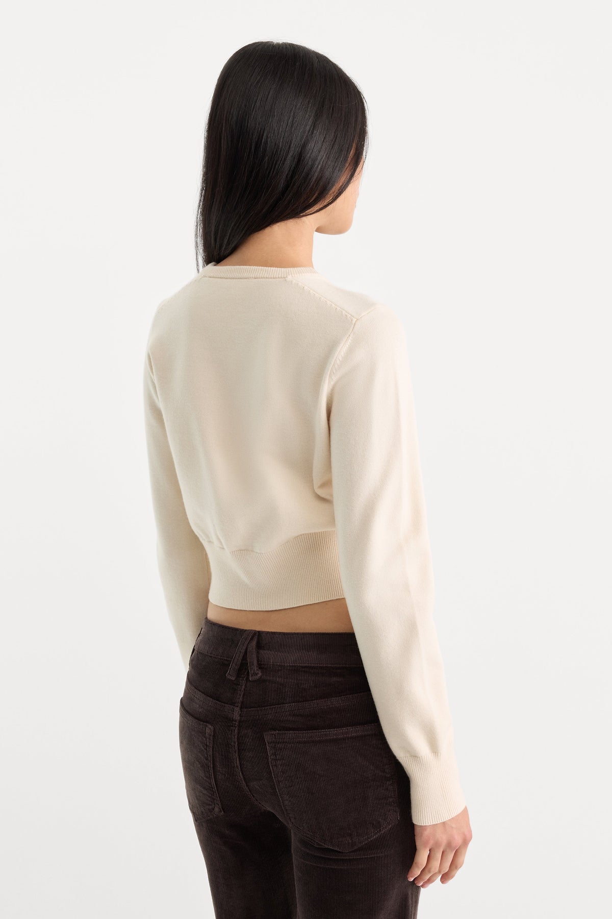 Premium THE FINE KNIT CARDIGAN PEARL