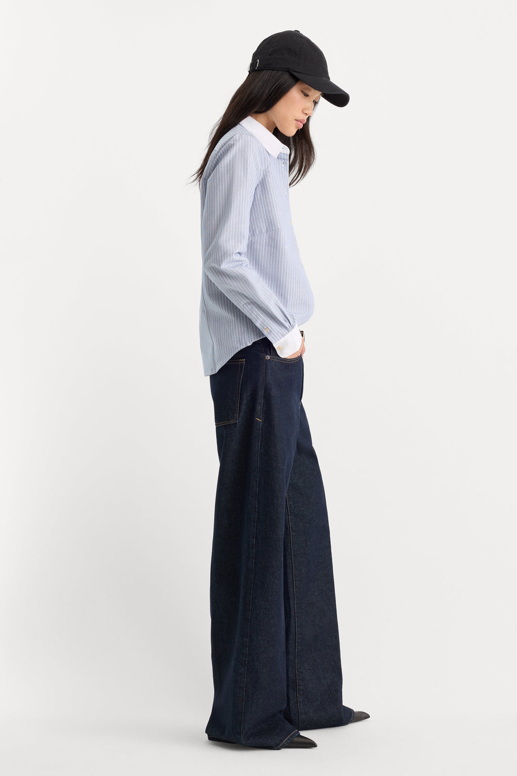 Premium VINTAGE LOW SLUNG BAGGY JEANS RINSE