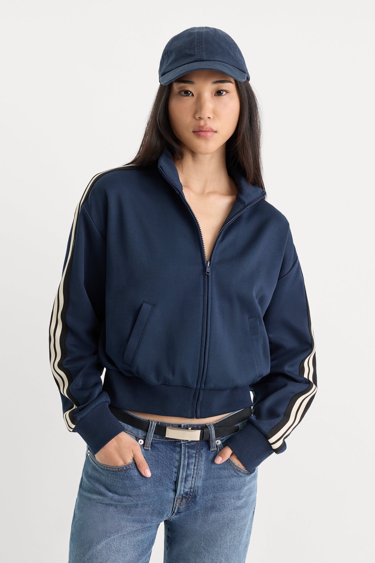 Premium THE TRACK JACKET NEW NAVY