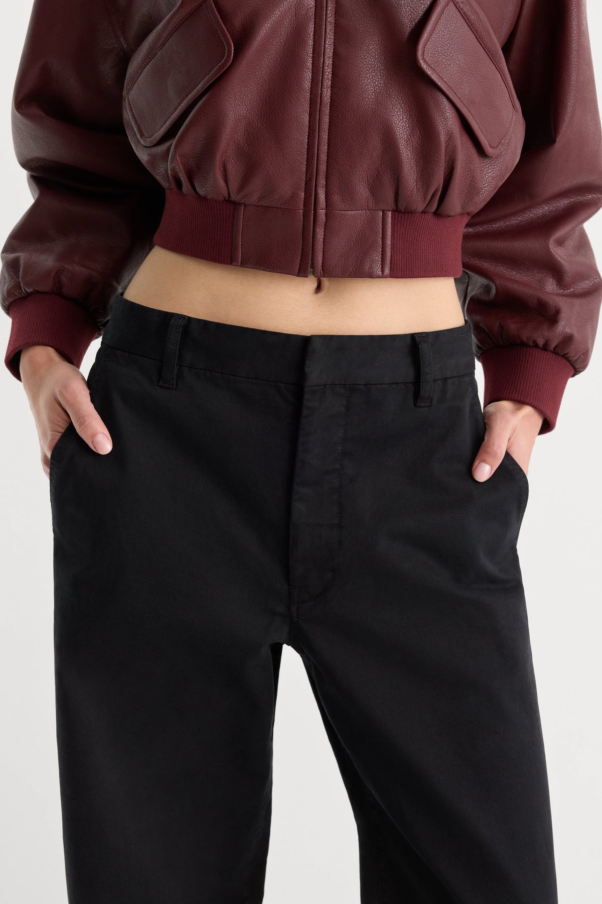 Premium LOW SLUNG BAGGY TROUSER BLACK