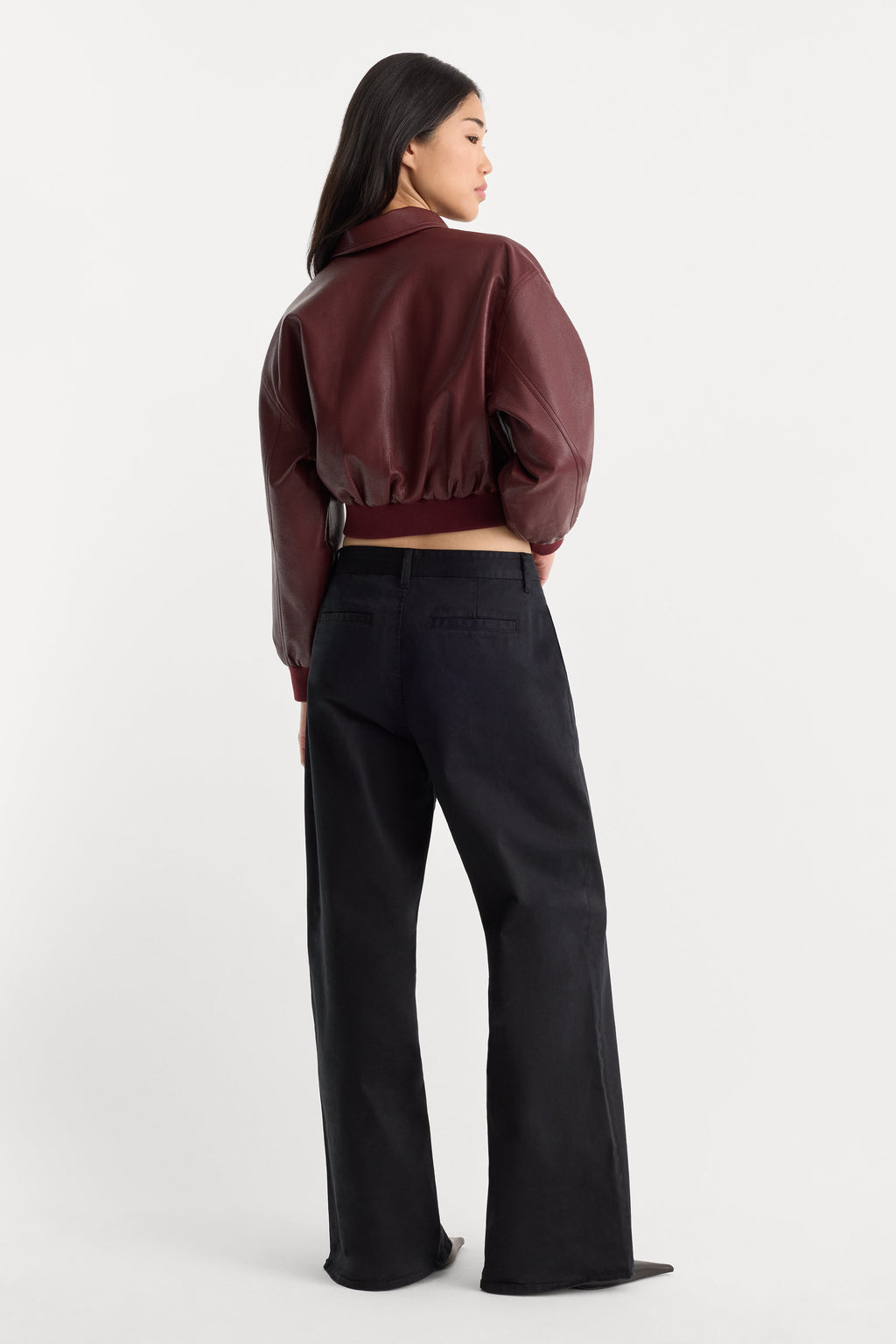 Premium LOW SLUNG BAGGY TROUSER BLACK