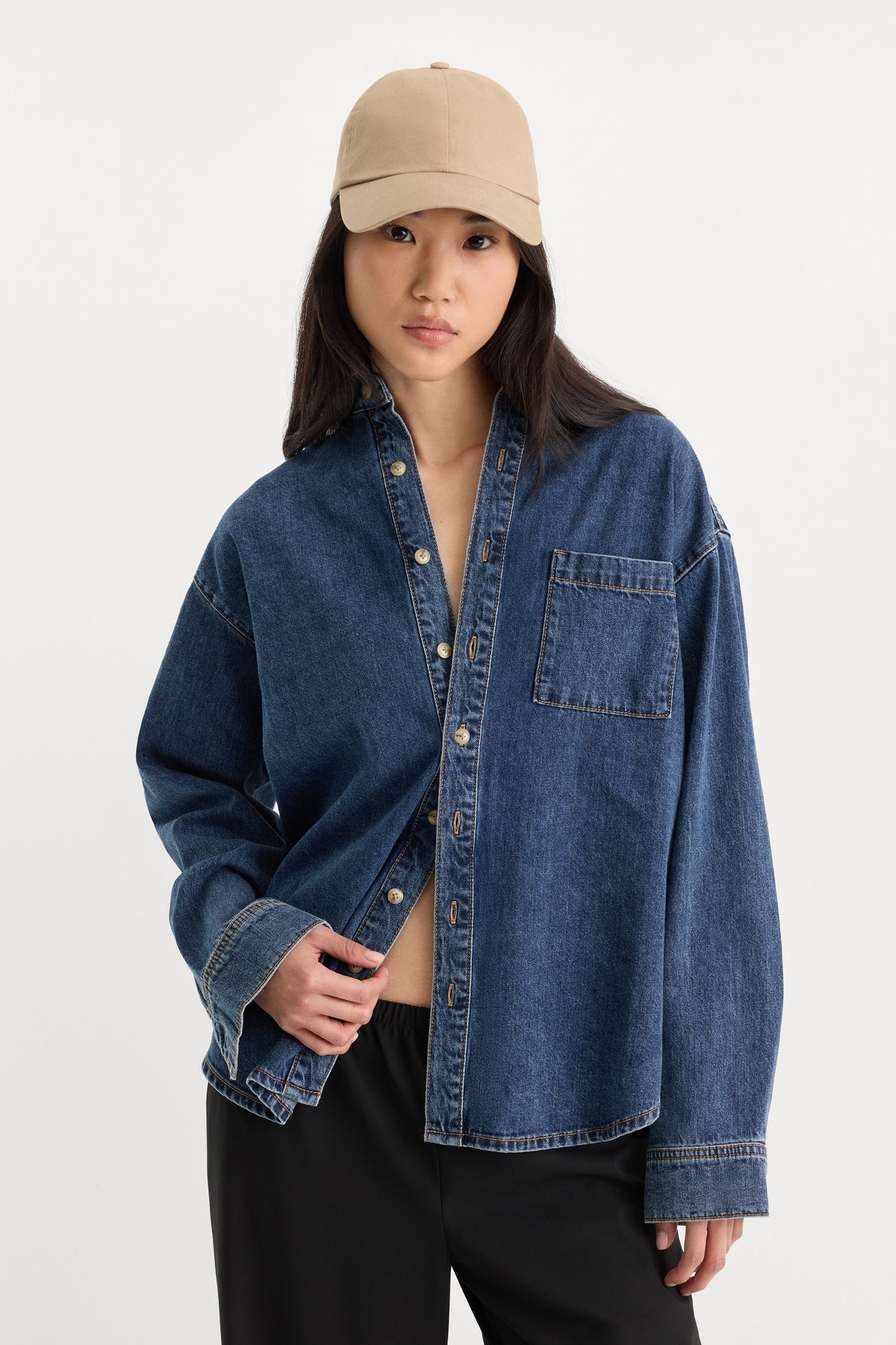 Premium THE DENIM EASY SHIRT ALCOVE