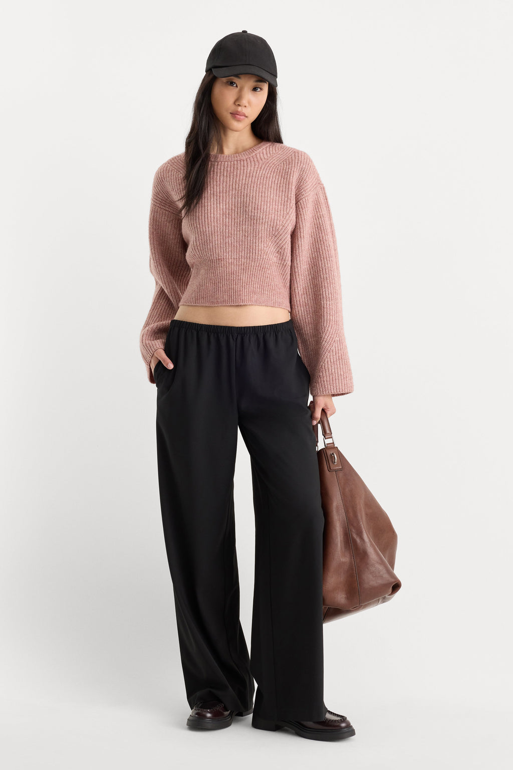 Premium THE CHUNKY KNIT SWEATER DUSTY BLUSH