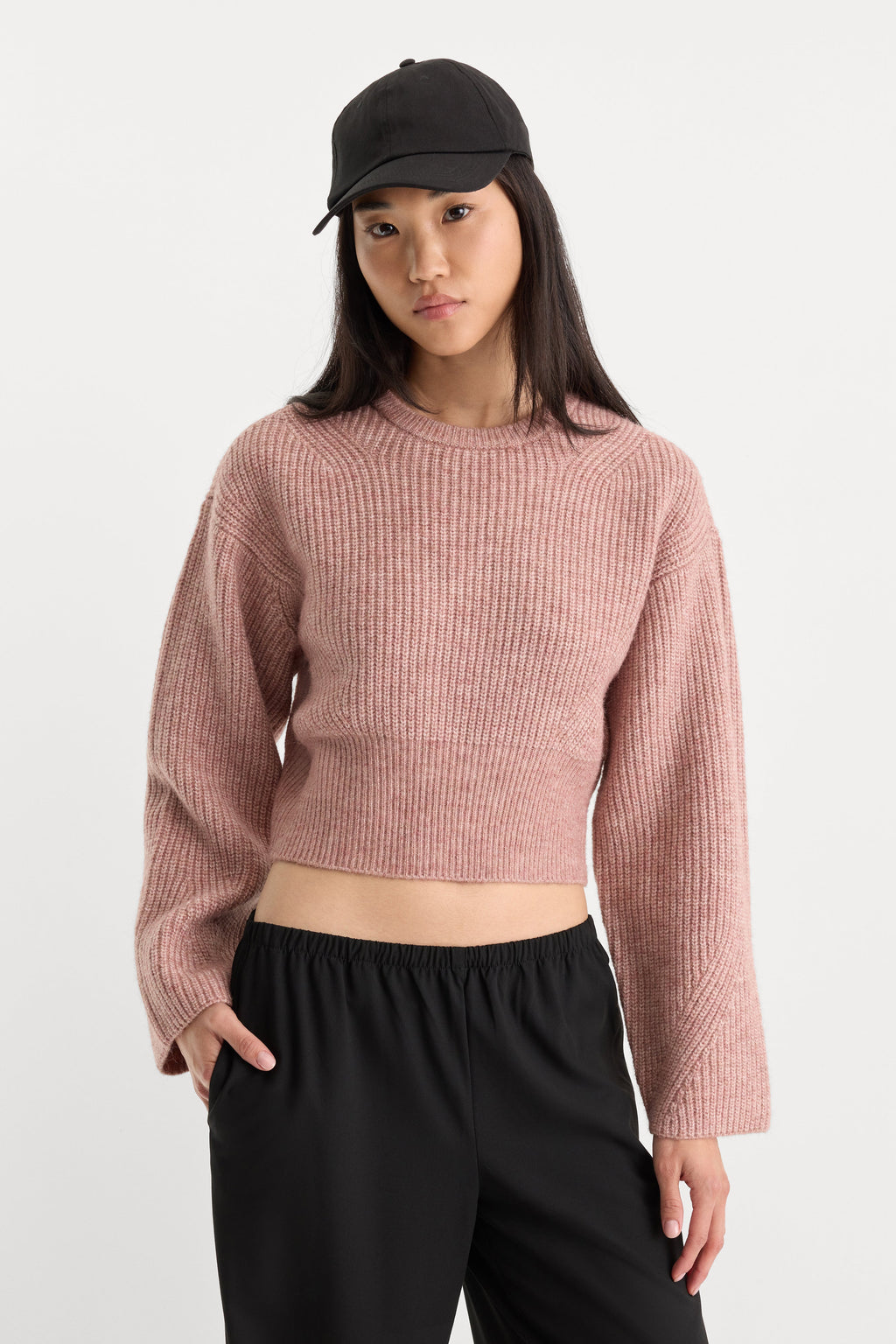 Premium THE CHUNKY KNIT SWEATER DUSTY BLUSH