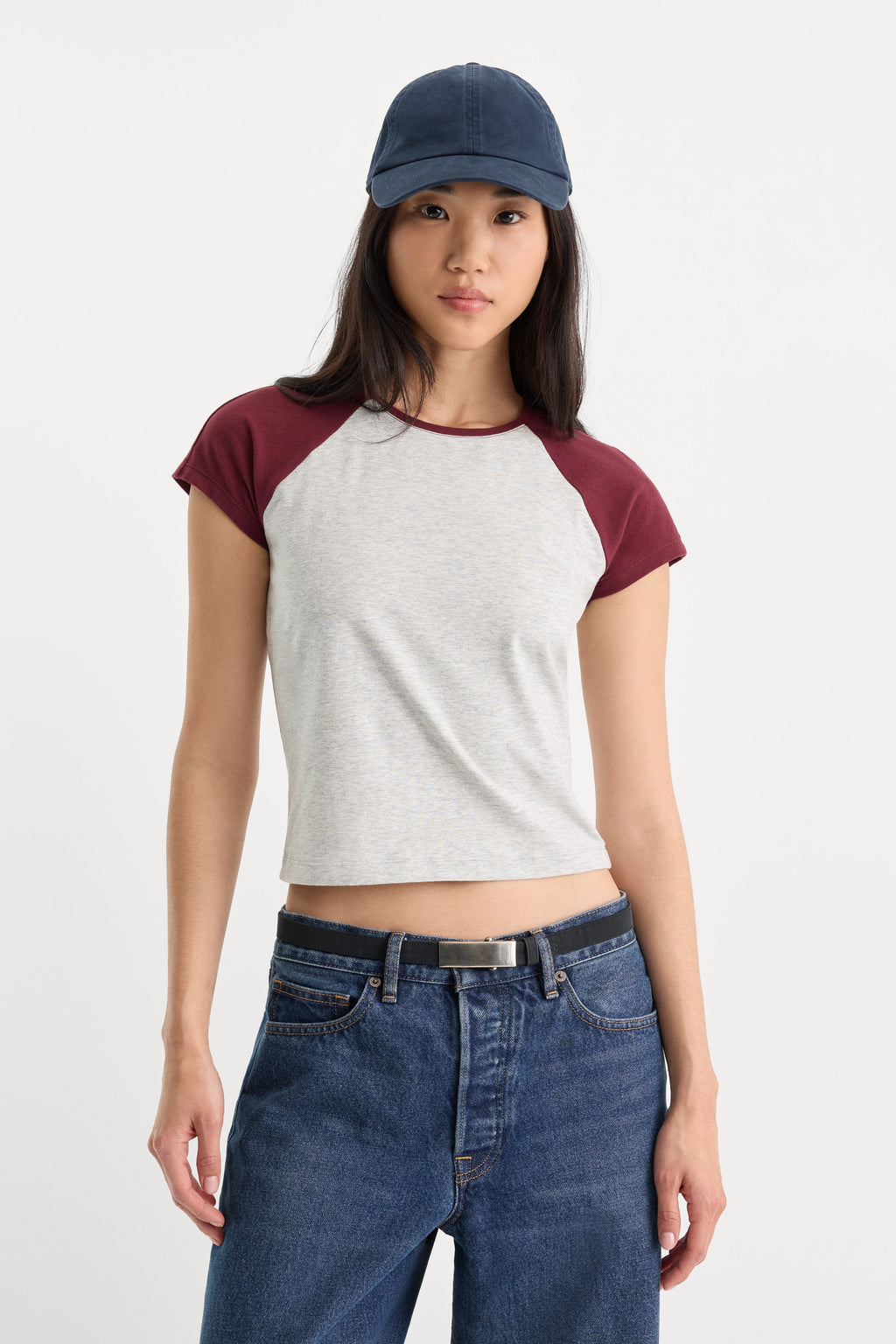 Premium THE RAGLAN TEE VINTAGE GREY