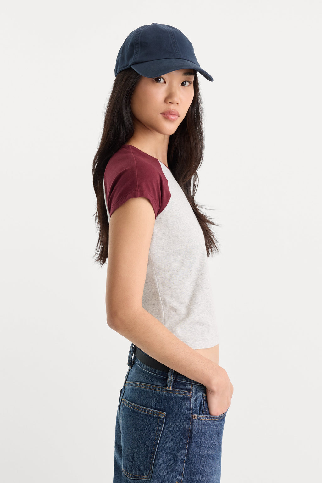 Premium THE RAGLAN TEE VINTAGE GREY