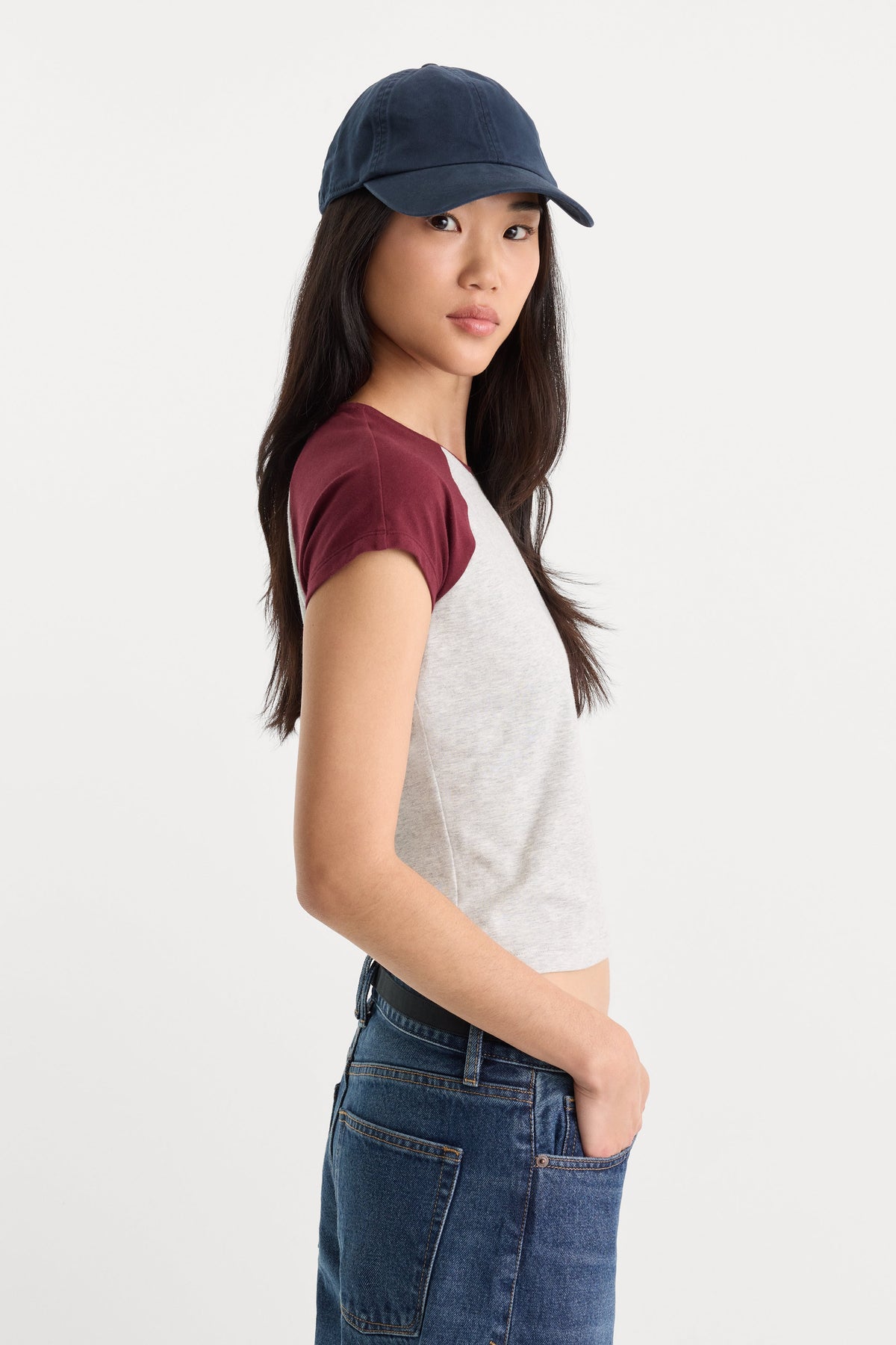Premium THE RAGLAN TEE VINTAGE GREY