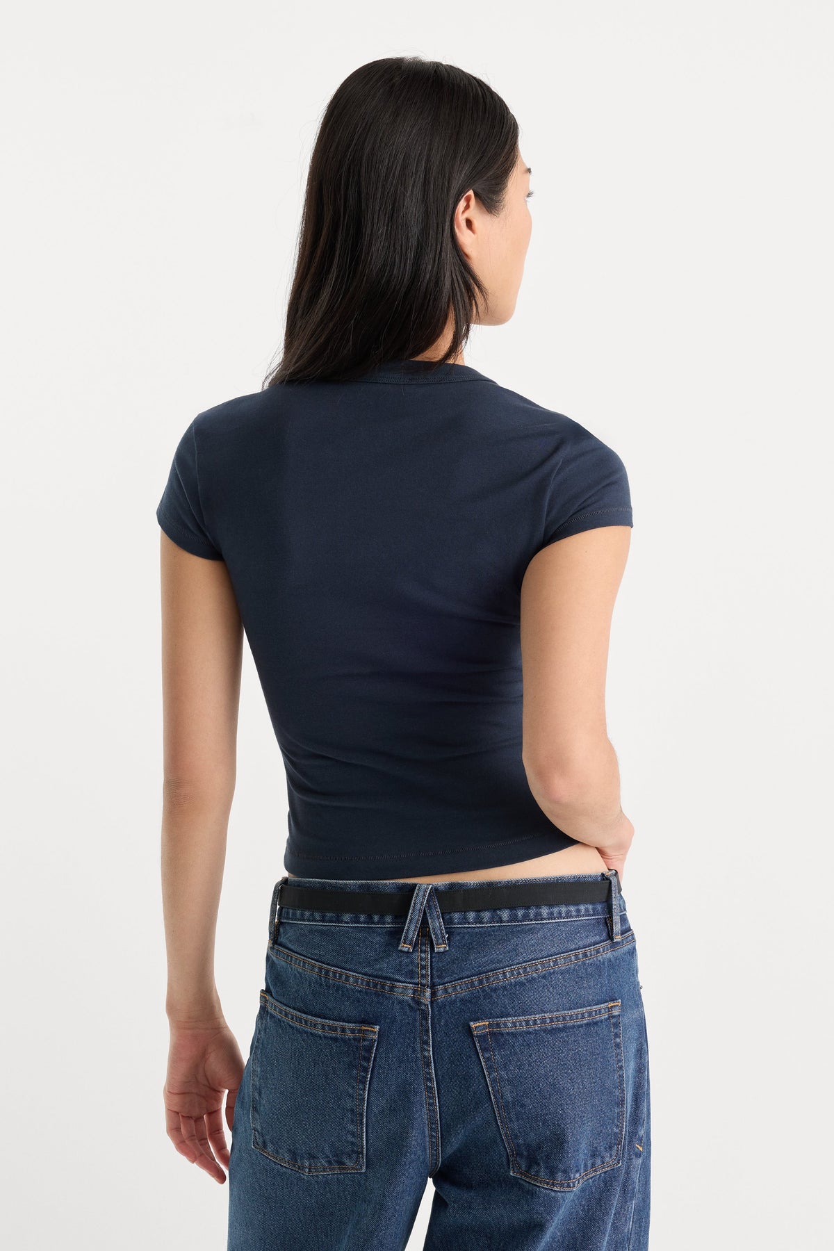 Premium THE CAP SLEEVE TEE NEW NAVY