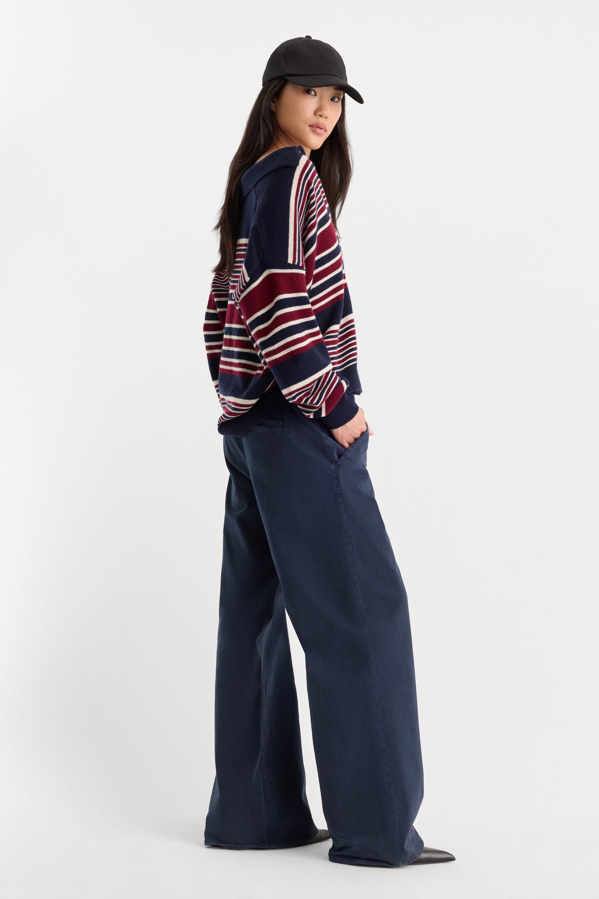 Premium LOW SLUNG BAGGY TROUSER NEW NAVY