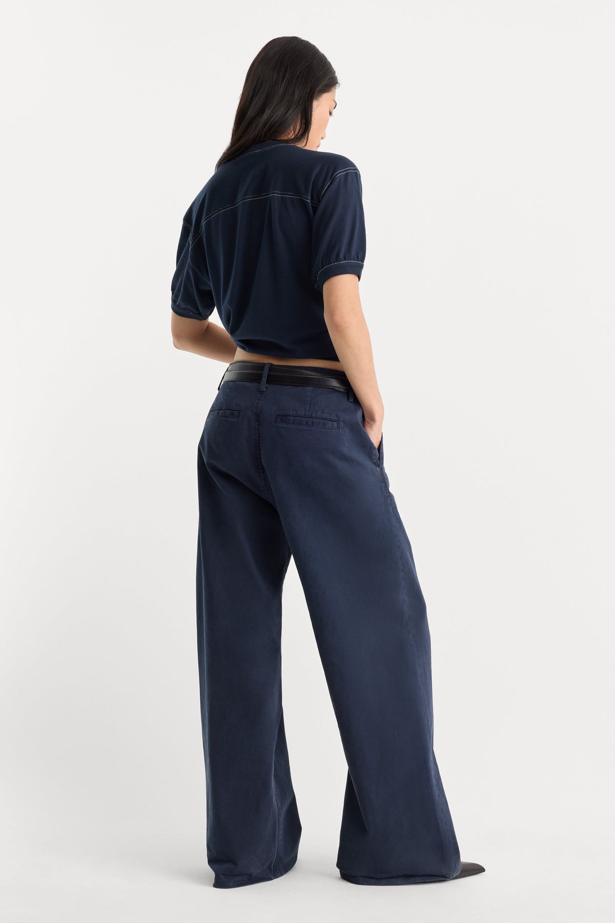 Premium LOW SLUNG BAGGY TROUSER NEW NAVY