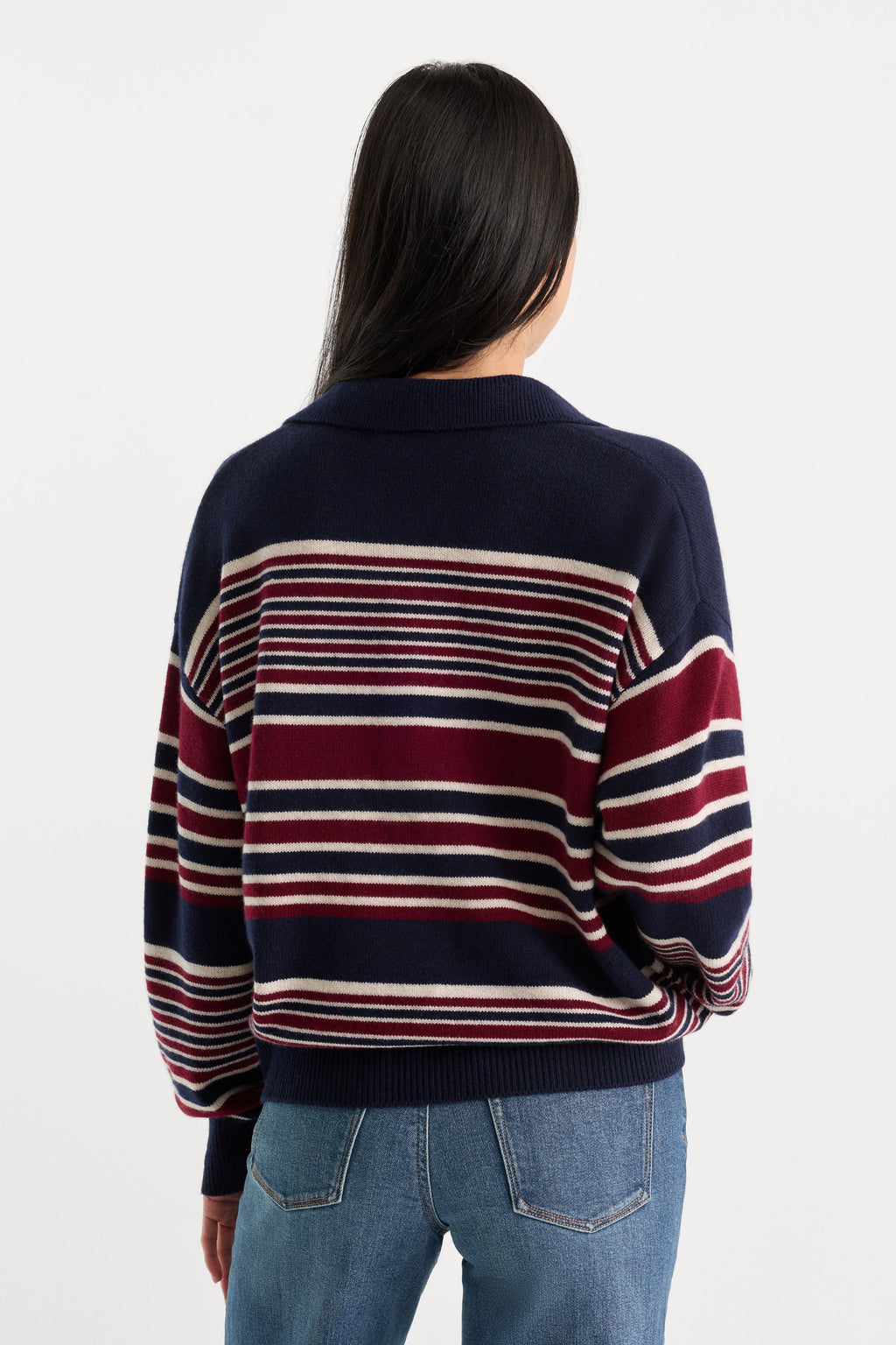 Premium THE OVERSIZED RUGBY SWEATER MULTI STRIPE