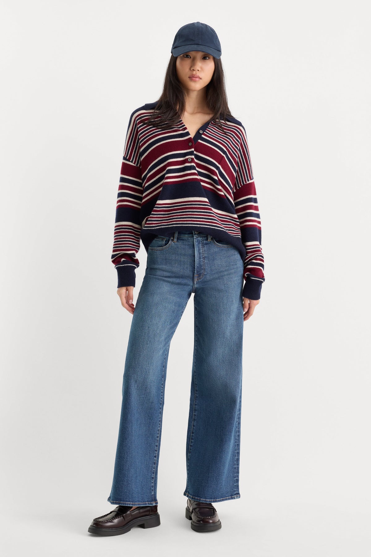 Premium GOOD WAIST PALAZZO ANKLE JEANS SIERRA