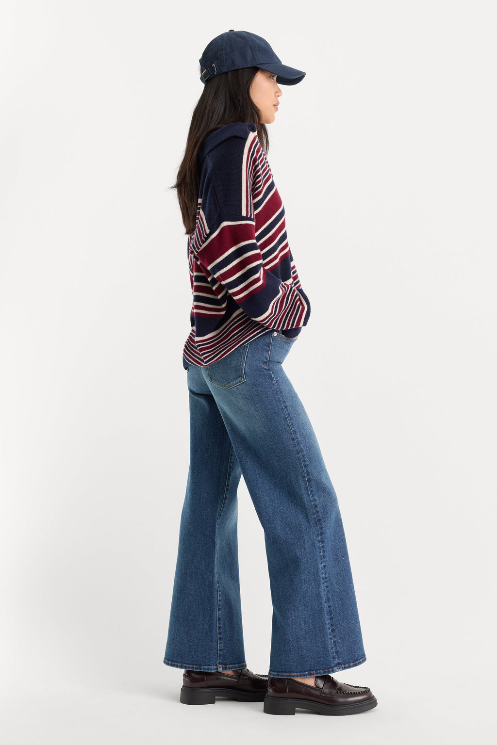 Premium GOOD WAIST PALAZZO ANKLE JEANS SIERRA