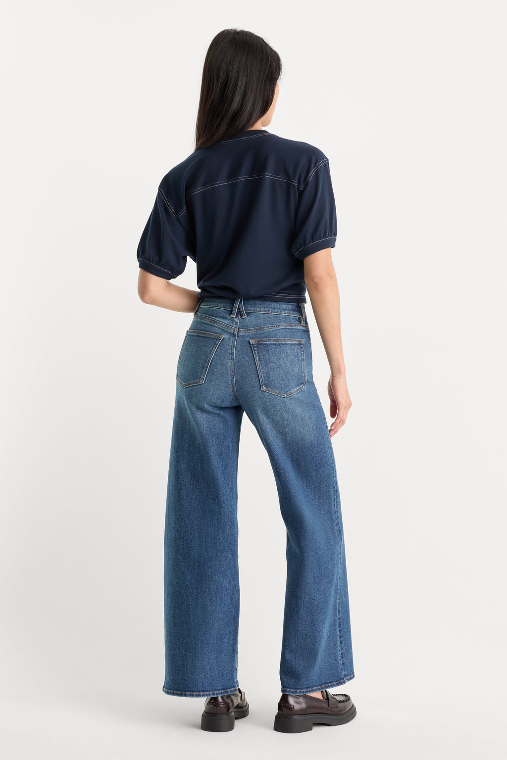 Premium GOOD WAIST PALAZZO ANKLE JEANS SIERRA