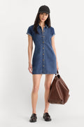 Premium THE DENIM POLO DRESS ALCOVE