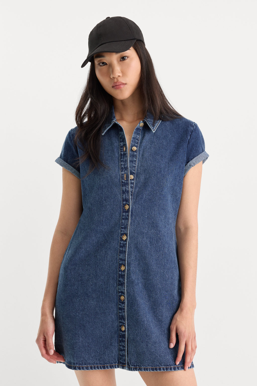 Premium THE DENIM POLO DRESS ALCOVE