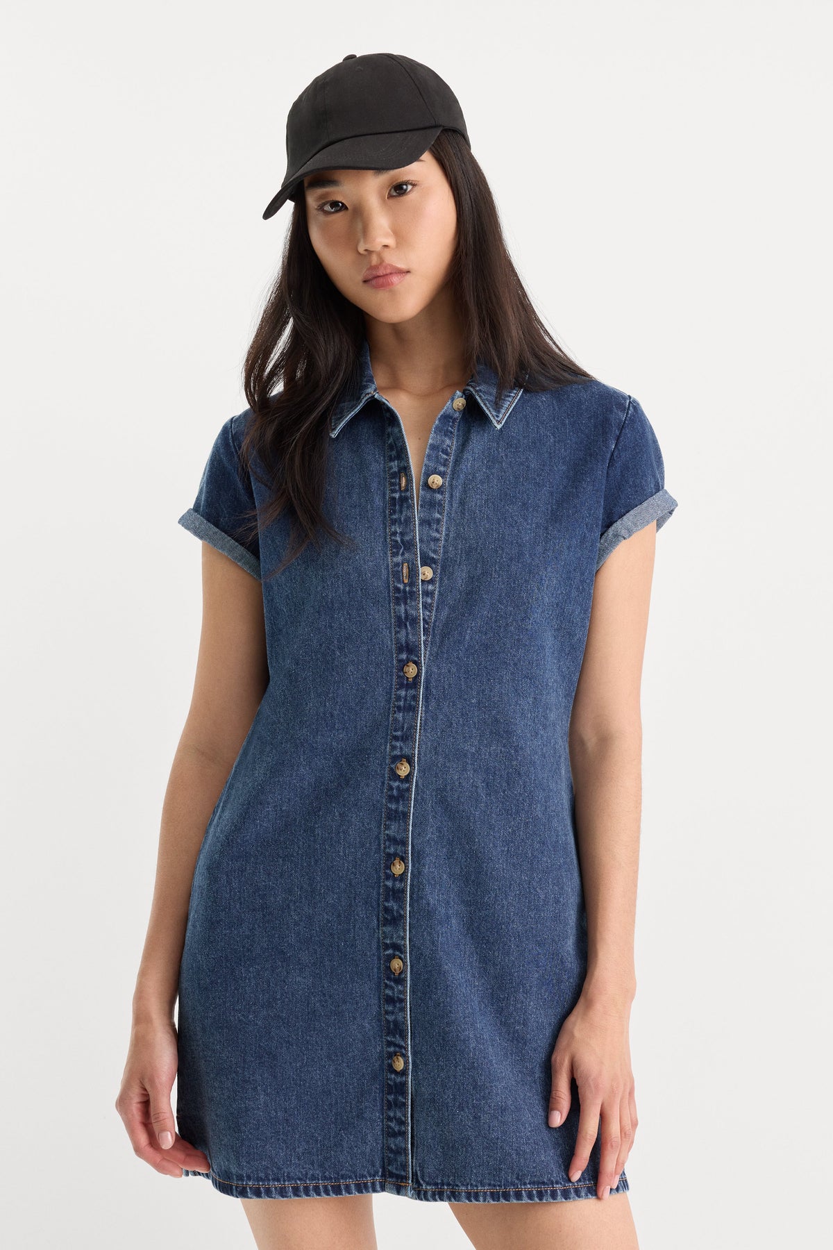 Premium THE DENIM POLO DRESS ALCOVE