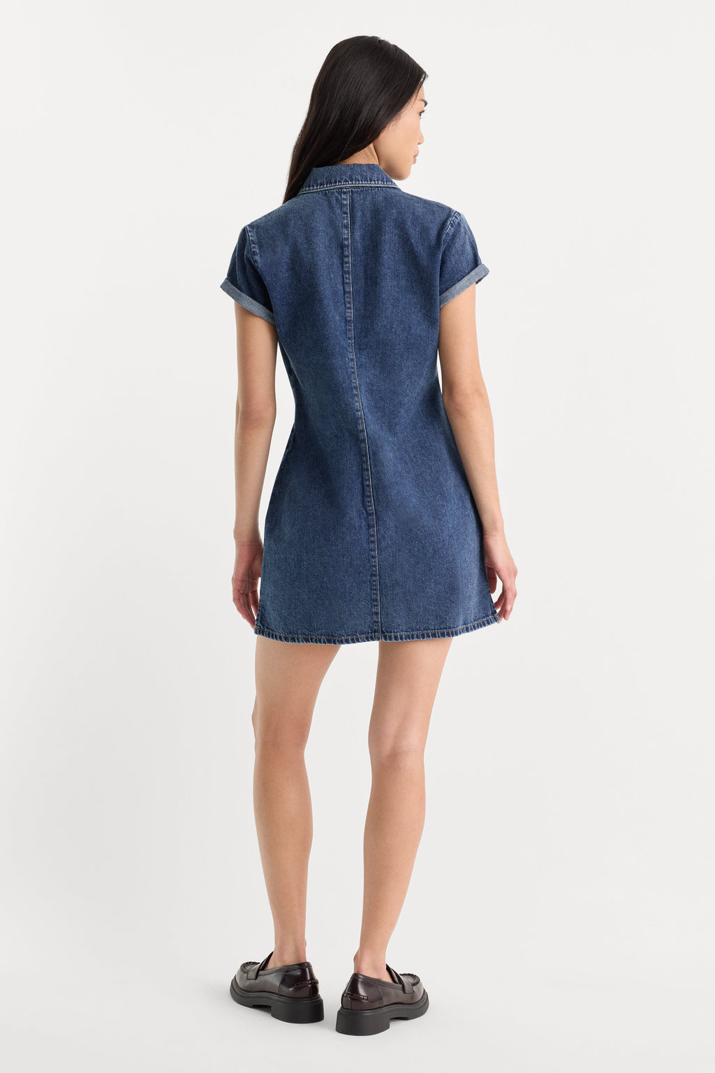 Premium THE DENIM POLO DRESS ALCOVE