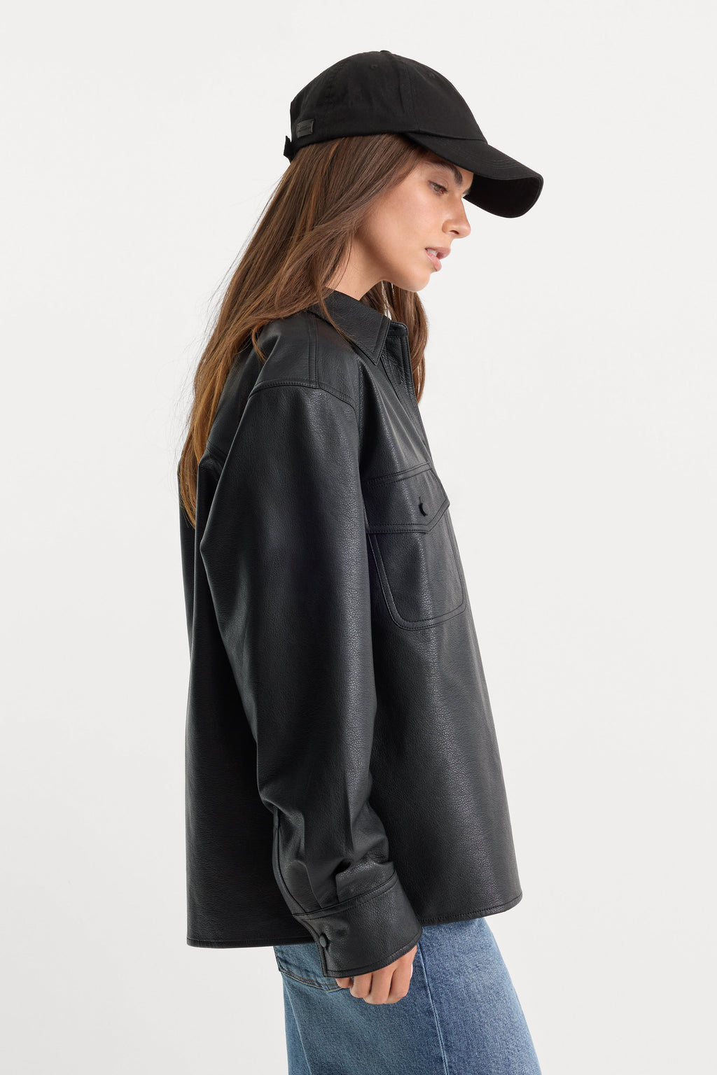Premium THE BETTER THAN LEATHER CLASSIC SHIRT BLACK001