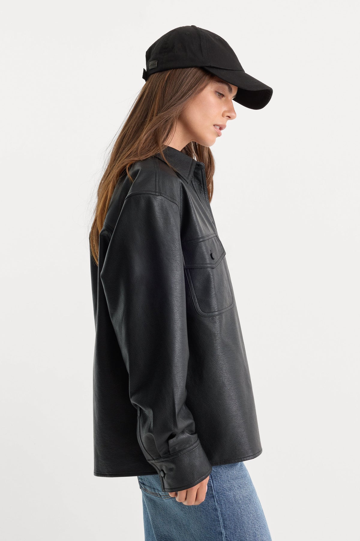 Premium THE BETTER THAN LEATHER CLASSIC SHIRT BLACK001