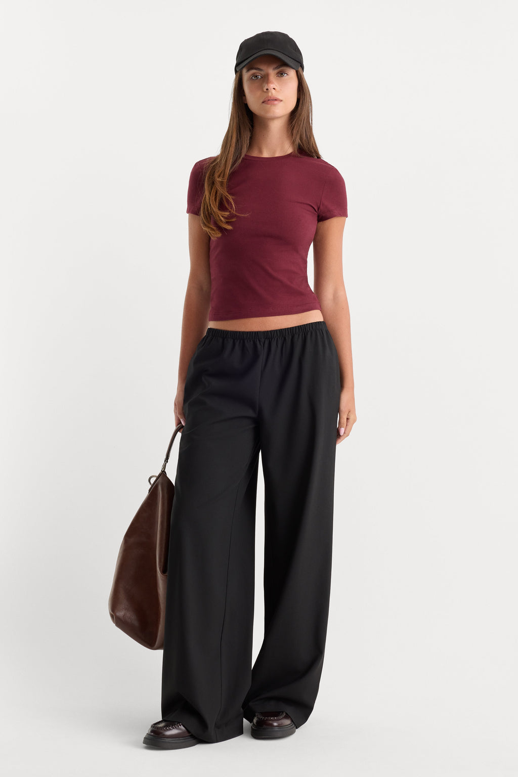 Premium THE BABY TEE BERRY NOIR