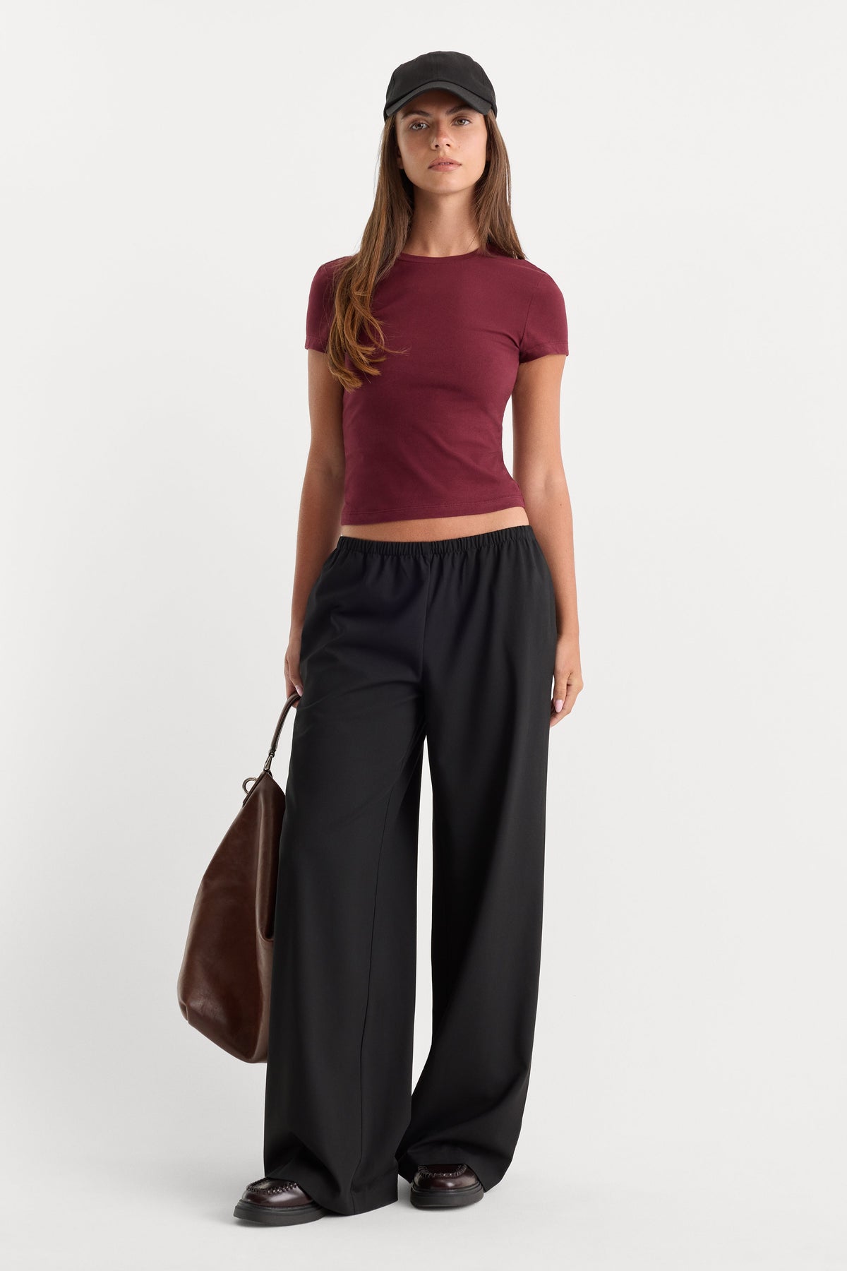 Premium THE BABY TEE BERRY NOIR