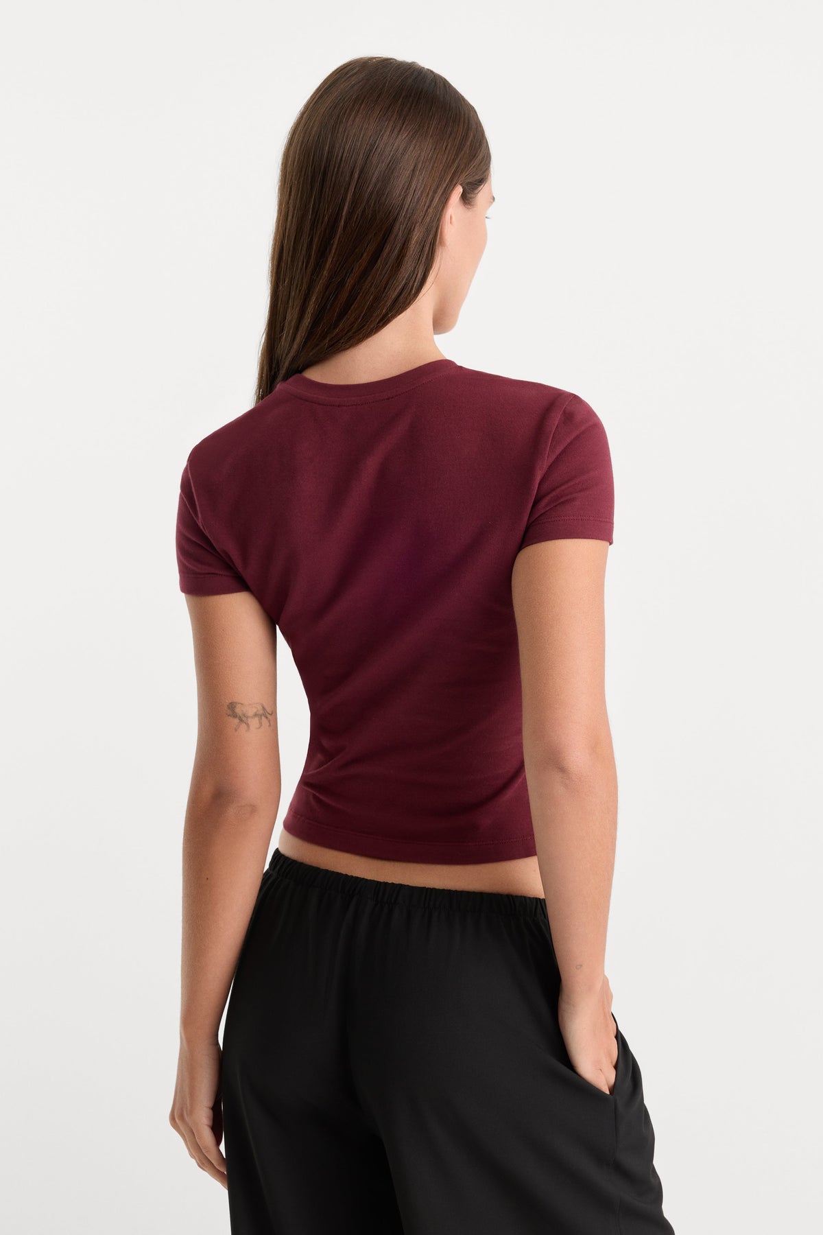 Premium THE BABY TEE BERRY NOIR