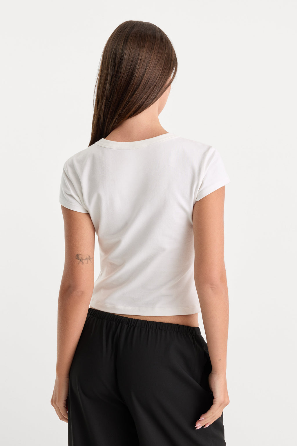 Premium THE CAP SLEEVE TEE WHITE001