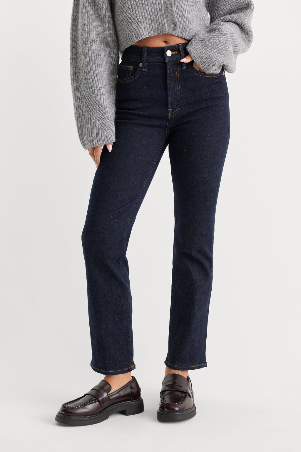 Premium ALWAYS FITS GOOD LEGS STRAIGHT JEANS LONG DENETHICBLUE04